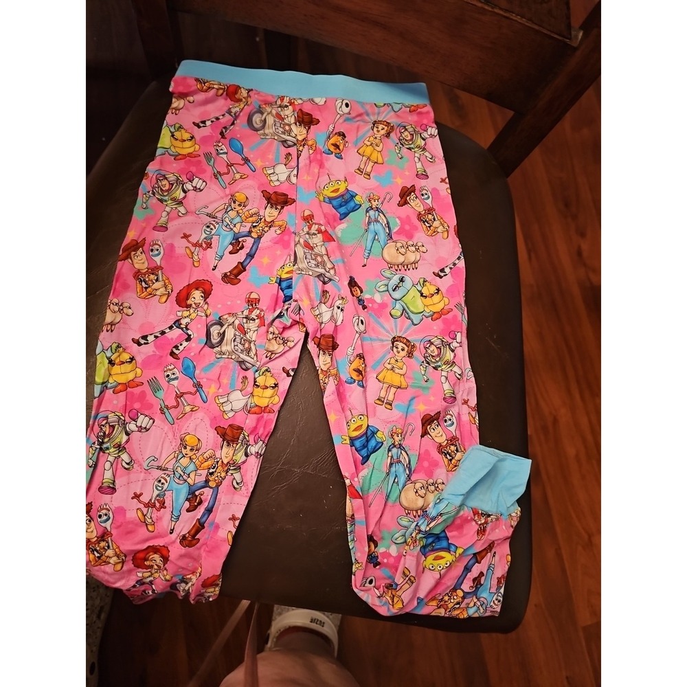 Bamboo 2 Piece Shirt/ Pants  Pink Blue Toy Story Woody Buzz Alien 5/6 Y - Picture 3 of 4